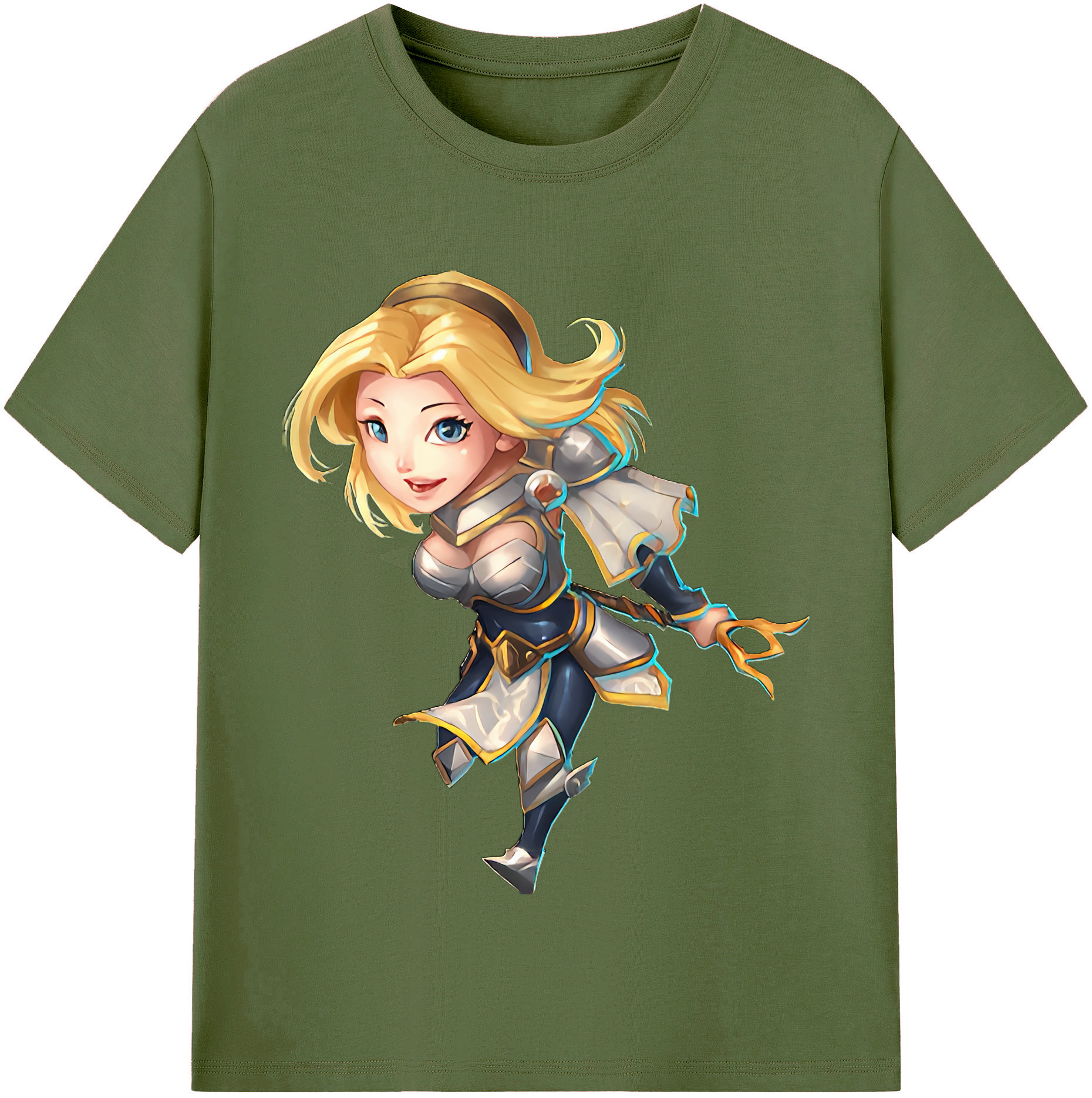 リーグ・オブ・レジェンド League of Legends LOL 綿100％半袖Tシャツ（フロントプリント）